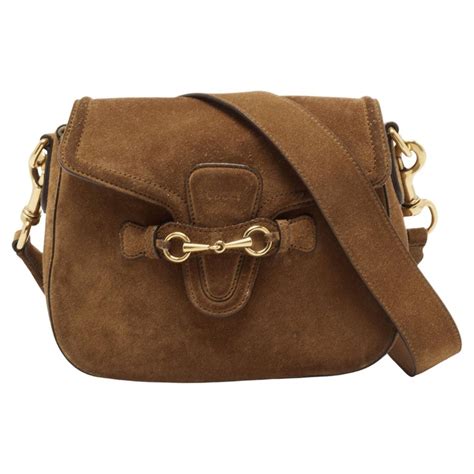 gucci vintage horsebit brown suede handbag|Gucci 1955 horsebit bag vintage.